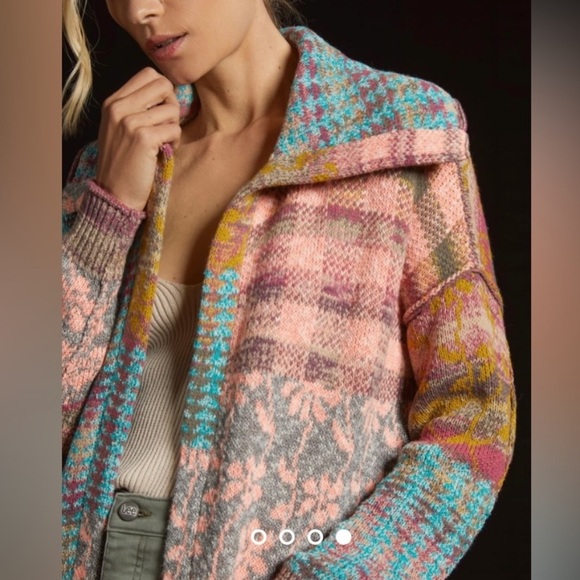 Anthropologie x Daily Practice The Redwood Jacket Patchwork Open Cardigan - Picture 12 of 12